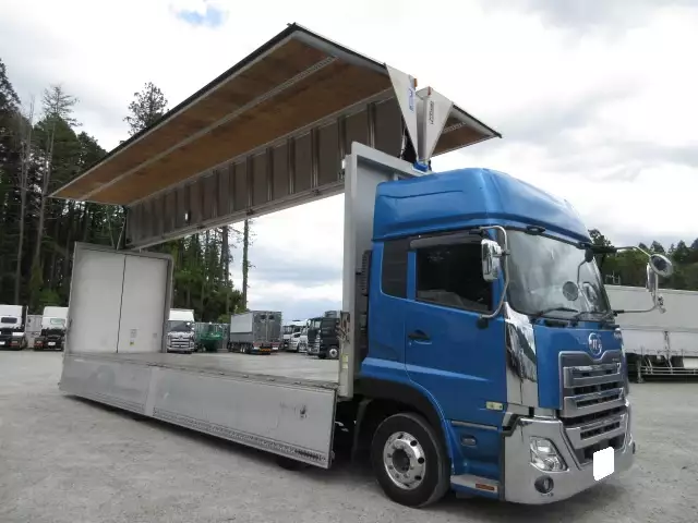低走行!! 車検付(R6.6)平成30年 UD 低床4軸ウィング 390馬力 AT 積載:13,600kg バックモニター ETC2.0 ナビの画像30