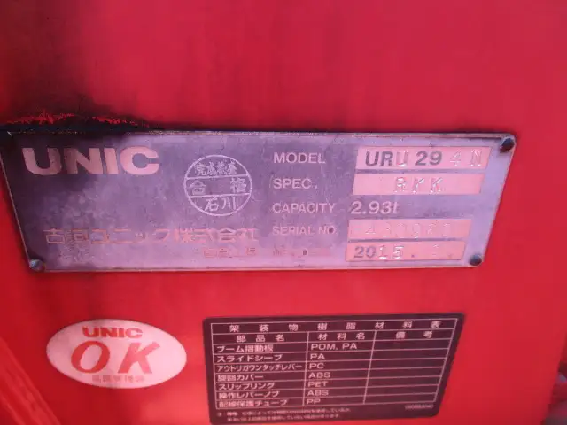 平成27年12月中古小型クレーン付日野デュトロの画像28