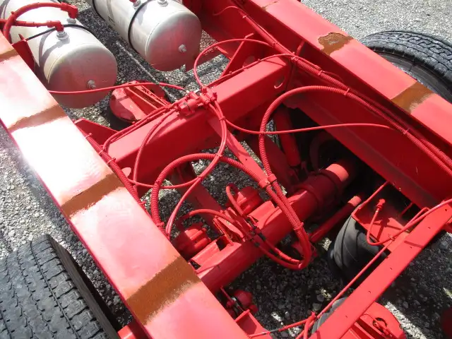 ナンバー付　平成30年　フルハーフ　40FT3軸コンテナシャシ　リフトアクスル後軸残し　最大積載量:30,900kg　第五輪荷重:11,240kg以上の画像25