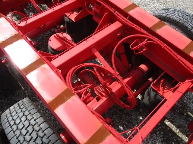 ナンバー付　平成30年　フルハーフ　40FT3軸コンテナシャシ　リフトアクスル後軸残し　最大積載量:30,900kg　第五輪荷重:11,240kg以上の画像26