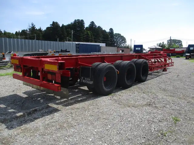 ナンバー付　平成30年　フルハーフ　40FT3軸コンテナシャシ　リフトアクスル後軸残し　最大積載量:30,900kg　第五輪荷重:11,240kg以上の画像5