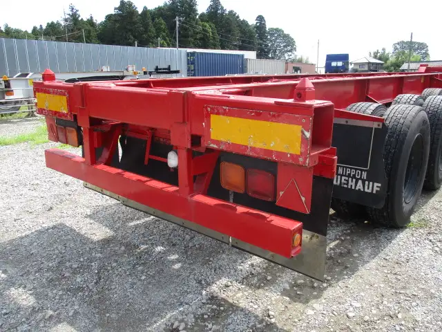 ナンバー付　平成30年　フルハーフ　40FT3軸コンテナシャシ　リフトアクスル後軸残し　最大積載量:30,900kg　第五輪荷重:11,240kg以上の画像42