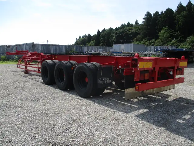 ナンバー付　平成30年　フルハーフ　40FT3軸コンテナシャシ　リフトアクスル後軸残し　最大積載量:30,900kg　第五輪荷重:11,240kg以上の画像7