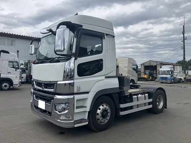 ☆車検付き(R7.4.19)☆ 令和3年 三菱 トラクターヘッド スライドカプラ AT 第五輪:11,500㎏ 距離:27万㎞  の画像1