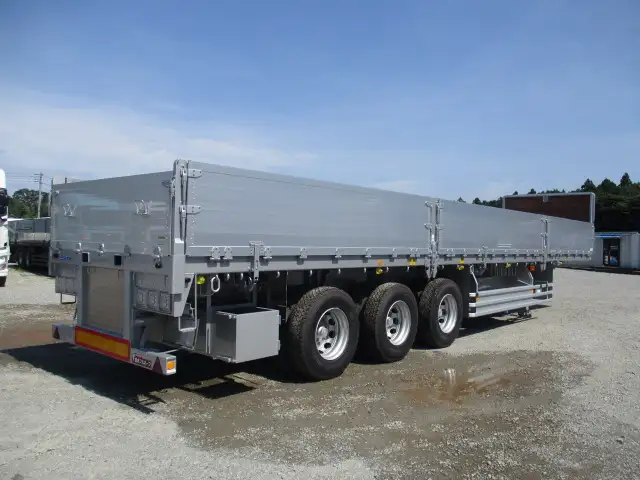 令和06年03月中古その他アオリ付トレーラー・フラットトレーラー日本フルハーフ13M3軸煽り付トレーラの画像5