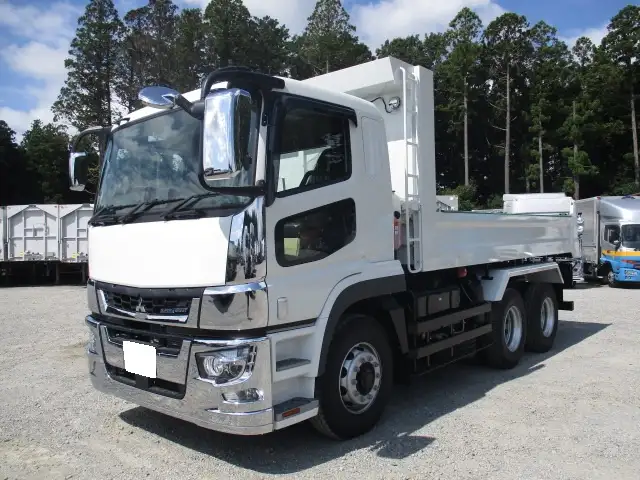 令和6年 三菱 大型ダンプ 394馬力 MT 積載9t ロールーフ 自動コボレーン の画像1