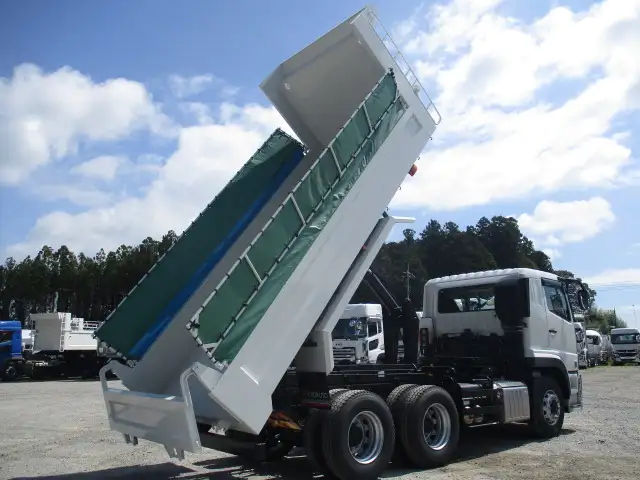 令和6年 三菱 大型ダンプ 394馬力 MT 積載9t ロールーフ 自動コボレーン の画像11