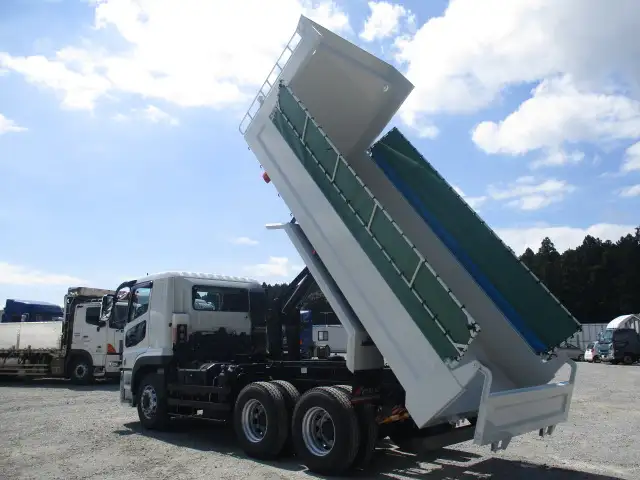 令和6年 三菱 大型ダンプ 394馬力 MT 積載9t ロールーフ 自動コボレーン の画像12