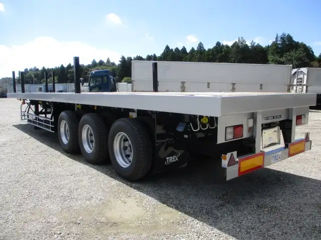 未登録 予備検切れ 12M3軸フラットトレーラー リフトアクスル(後軸残し) シングル引き 第五輪荷重10,550㎏ の画像3