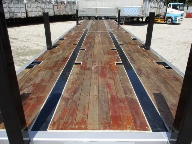 未登録 予備検切れ 12M3軸フラットトレーラー リフトアクスル(後軸残し) シングル引き 第五輪荷重10,550㎏ の画像25