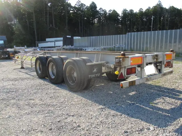 車検付(R7.10) 平成22年 東急 40FT3軸コンテナシャシ リーフサス 積載:30,480kg 第五輪:10,850㎏以上 一括緩和の画像7