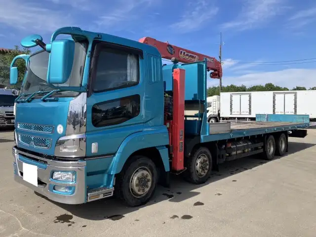 平成26年06月中古大型クレーン付三菱ふそうスーパーグレートの画像1