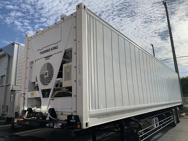 【愛知県豊橋市保管】継続車検取得中！　平成29年　トレクス　40ft2軸冷凍コンテナシャシSET　エアサス（リフトアクスル後軸）　積載：23,500㎏　第五輪荷重：9,030㎏以上　の画像1