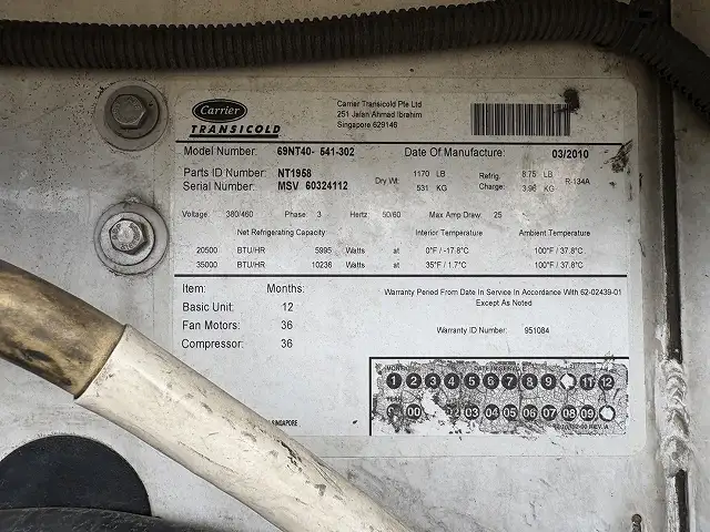 平成30年　トレクス　40ft3軸冷凍コンテナシャシSET　積載：30,480㎏　エアサス（リフトアクスル後軸残し）第五輪荷重：10,880㎏以上　　の画像33