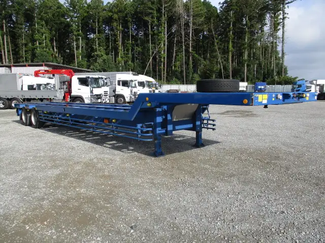 平成30年　フルハーフ　31Ft、20Ftコンテナ兼用シャシ　2軸リーフサス　積載：20,700kg　第五輪：6,960㎏以上の画像3