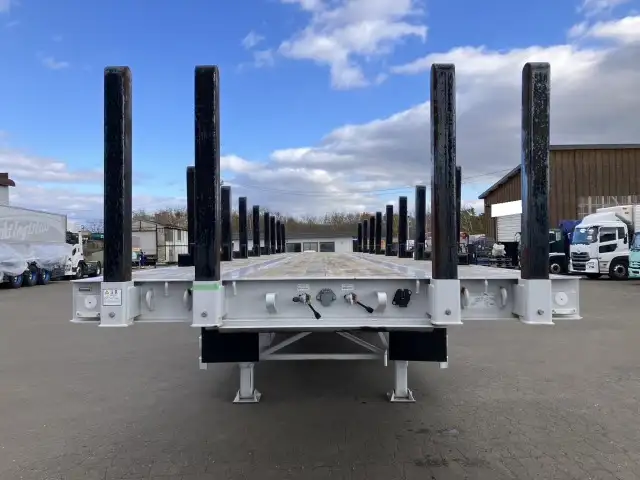 ☆車検付き(R7.10.27)☆ 令和5年 東邦 13M3軸フラットトレーラー シングル引き スーパーシングル 積載:29,000㎏ 第五輪:10,570㎏以上の画像2