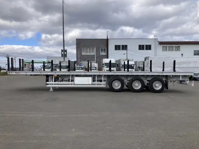 ☆車検付き(R7.10.27)☆ 令和5年 東邦 13M3軸フラットトレーラー シングル引き スーパーシングル 積載:29,000㎏ 第五輪:10,570㎏以上の画像8
