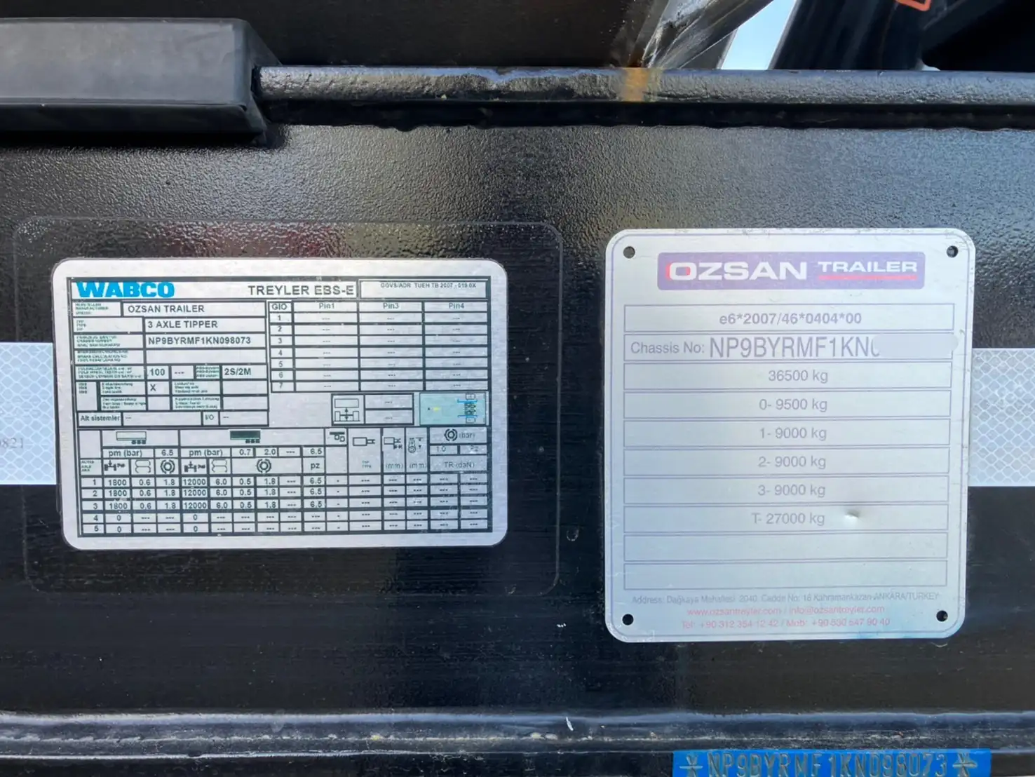 令和06年10月中古その他ダンプトレーラー・重機運搬トレーラー輸入車・その他OZSAN　TRAILERの画像27