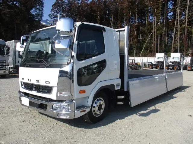 ★未使用車★　R6　三菱　4tアルミ平ボデー　6200ワイド　220馬力　MT　東洋ボデー　融雪仕様　５方開　の画像23