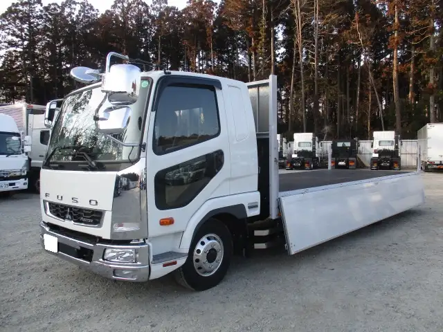 ★未使用車★　R6　三菱　4tアルミ平ボデー　6200ワイド　220馬力　MT　東洋ボデー　融雪仕様　３方開　の画像23