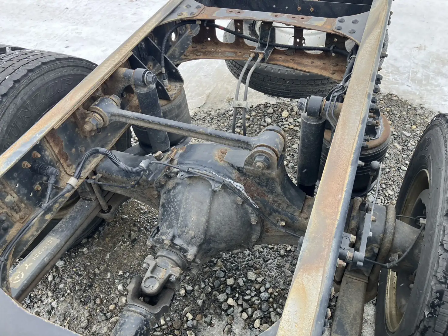 R1年 三菱 4tキャブ付シャシ リアエアサス 元6200ワイドウイング MT 距離:415,000㎞の画像15