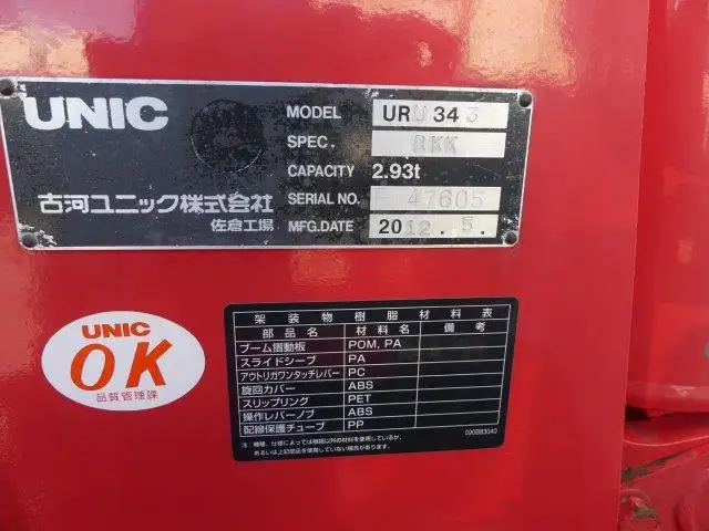 平成24年08月中古中型クレーン付三菱ふそうファイターの画像4