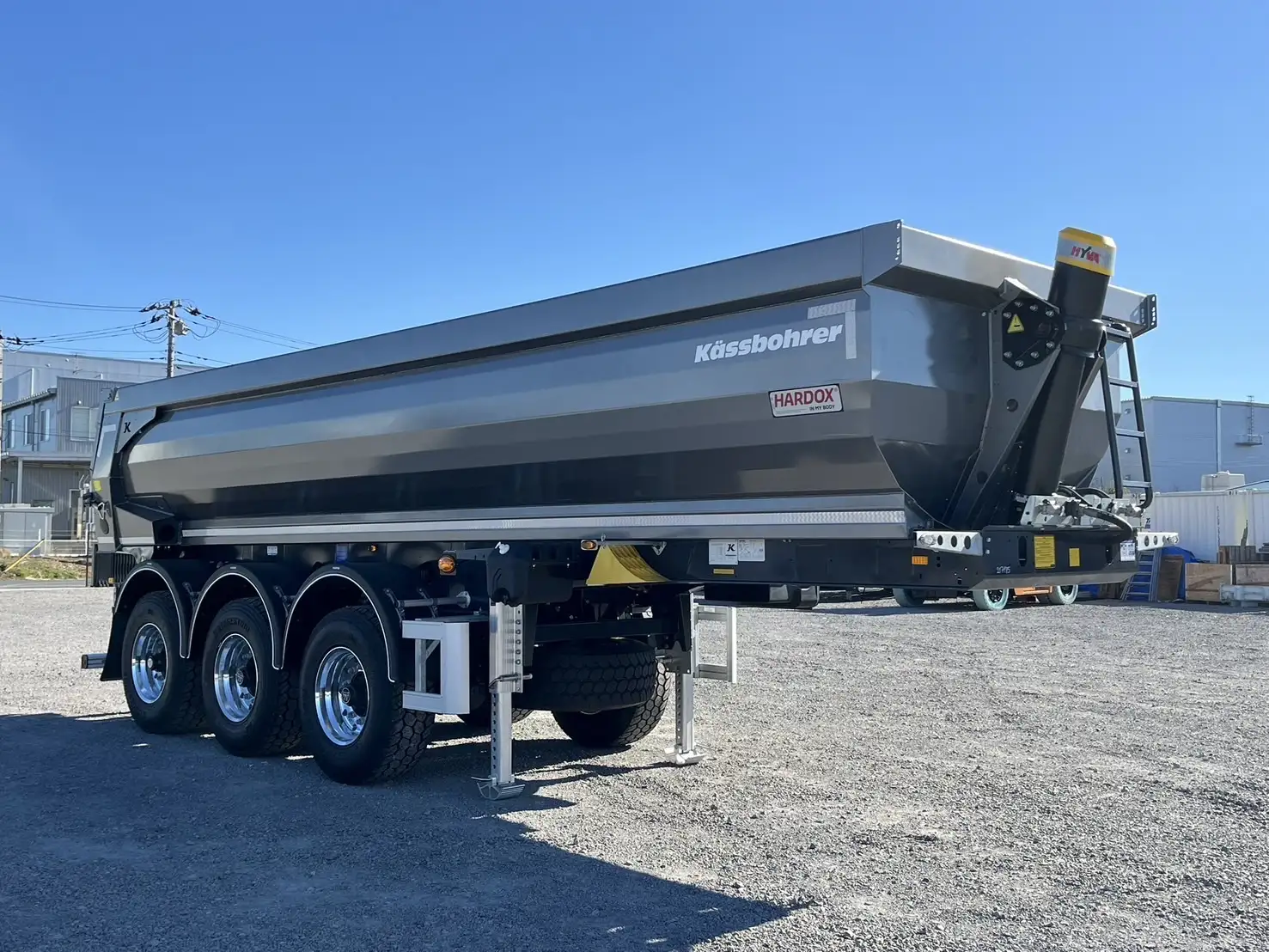 【登録済未使用車】ケスボーラー 3軸土砂ダンプトレーラ エアサス リフトアクスル スーパーシングルの画像7