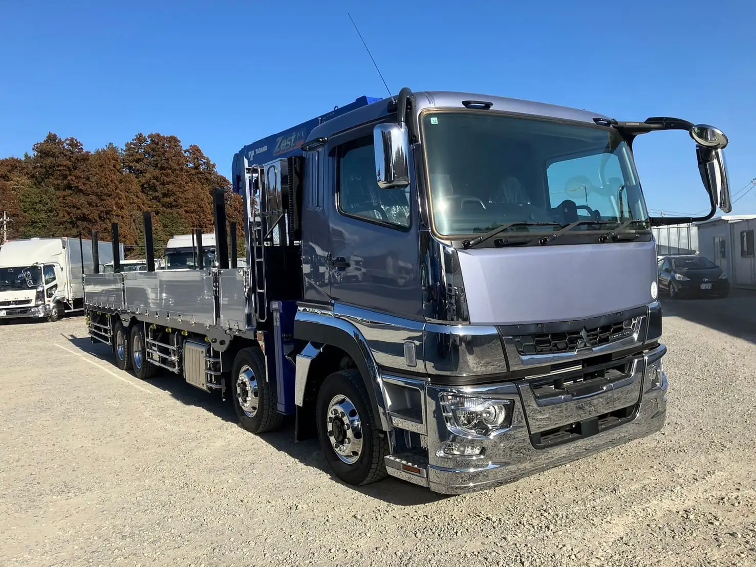 未使用車 令和6年 三菱 大型クレーン付 394馬力 AT 積載:12,600㎏ タダノ4段 フックイン ラジコンの画像3