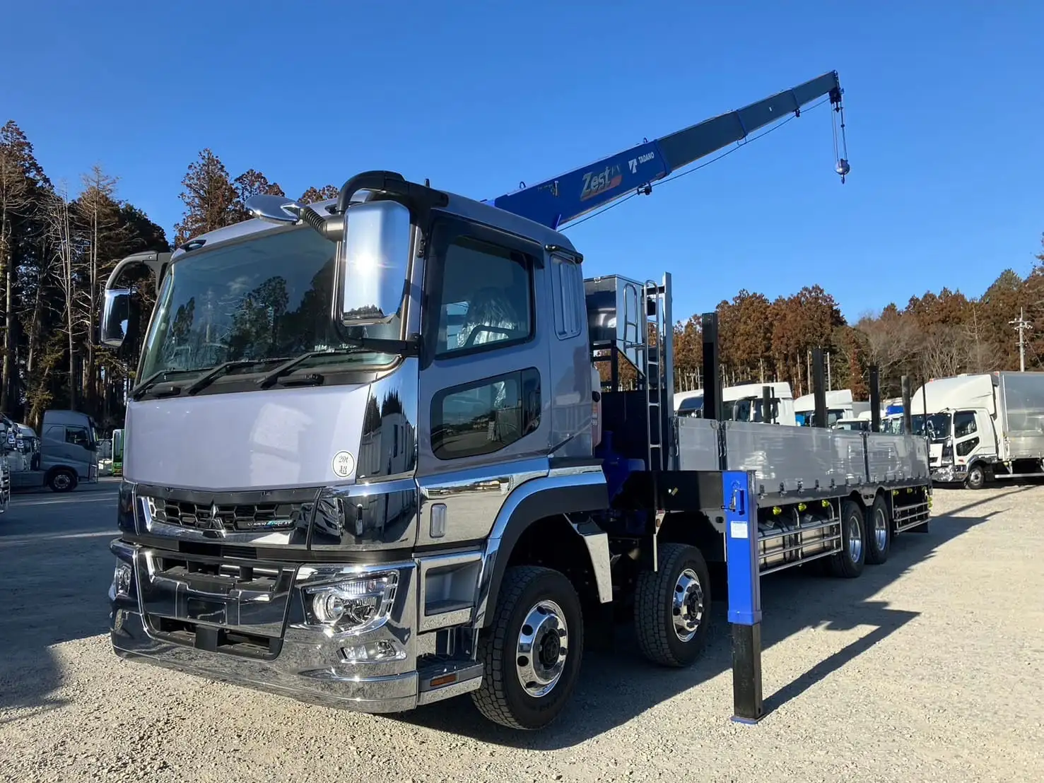 未使用車 令和6年 三菱 大型クレーン付 394馬力 AT 積載:12,600㎏ タダノ4段 フックイン ラジコンの画像9