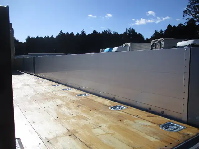 未使用車 令和6年 三菱 大型アルミ平ボデー リアエアサス ハイルーフ AT 7方開 メッキ アルミホイール 最大積載量;14,000kgの画像29