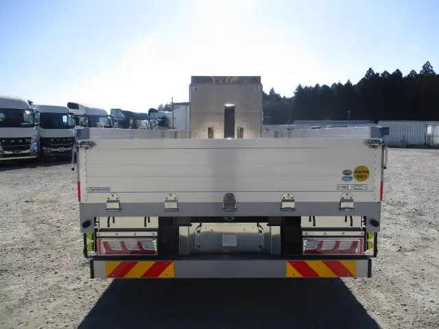 未使用車 令和6年 三菱 大型アルミ平ボデー リアエアサス ハイルーフ AT 7方開 メッキ アルミホイール 最大積載量;14,000kgの画像6