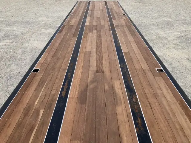 ナンバー付 令和2年 トレクス 12M3軸フラットトレーラー シングル引き リーフサス 第五輪:11,170㎏以上 積載:28,800㎏の画像11