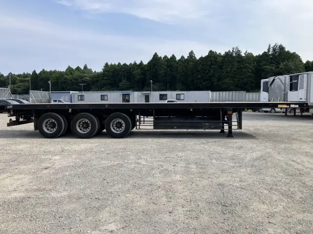 ナンバー付 令和2年 トレクス 12M3軸フラットトレーラー シングル引き リーフサス 第五輪:11,170㎏以上 積載:28,800㎏の画像4