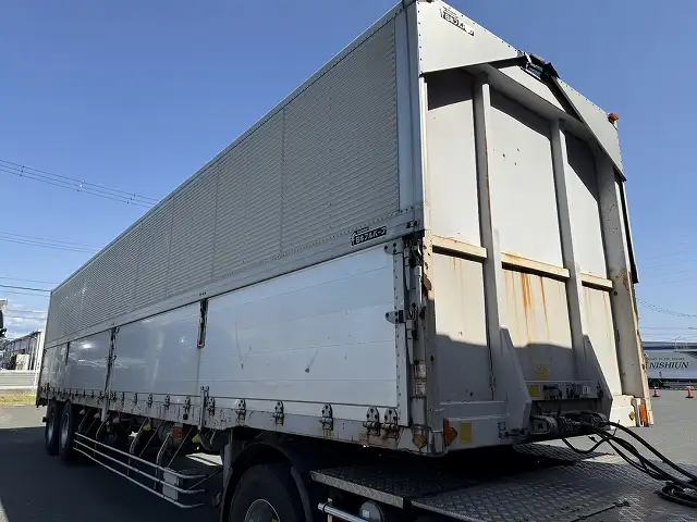 【愛知県豊橋市保管】平成16年 フルハーフ 13m2軸ウィングトレーラー リフトアクスル(エアサス)積載:19,600㎏ 第五輪荷重:9,400㎏以上の画像2