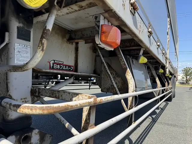 【愛知県豊橋市保管】平成16年 フルハーフ 13m2軸ウィングトレーラー リフトアクスル(エアサス)積載:19,600㎏ 第五輪荷重:9,400㎏以上の画像11