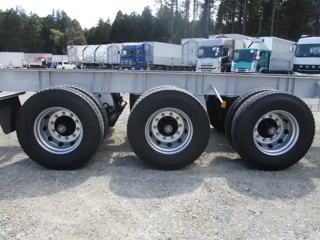 予備検付　未登録　トレクス　40FT3軸コンテナシャシ　リフトアクスル(中軸残し)　MG取付可　積載30,480kg　第五輪荷重11,500以上の画像15