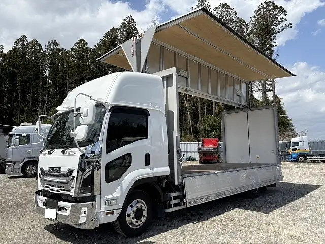 令和6年 いすゞ 増トンアルミウイング 62ワイド 積載:8,100kg MT ハイルーフの画像35