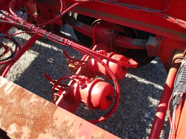 平成23年　フルハーフ　40FT3軸コンテナシャシ　リーフサス　積載：30,480㎏　第五輪：11,040㎏以上の画像29