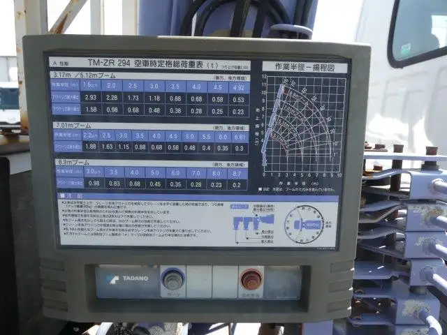 【神奈川県厚木市保管】平成16年　いすゞ　4段クレーン　走行：23,000km　積載：3,000kgの画像4