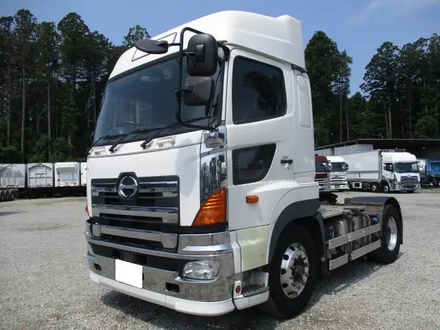 ★車検付R7.10.28★ H26 日野 トラクターヘッド AT 450馬力 ハイルーフ メッキ アルミホイール の画像1