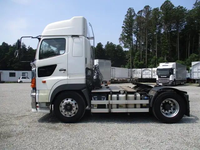 ★車検付R7.10.28★ H26 日野 トラクターヘッド AT 450馬力 ハイルーフ メッキ アルミホイール の画像8