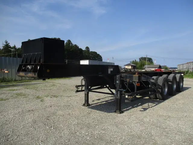 ★車検付(R7.7)平成20年 日本フルハーフ 20FT3軸コンテナシャーシー リーフサス 積載:17,300㎏ 第五輪:5,110㎏以上 一括緩和の画像1