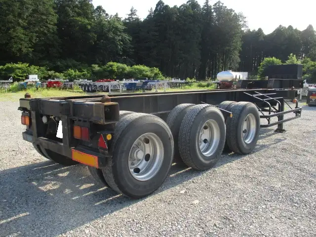 ★車検付(R7.7)平成20年 日本フルハーフ 20FT3軸コンテナシャーシー リーフサス 積載:17,300㎏ 第五輪:5,110㎏以上 一括緩和の画像5
