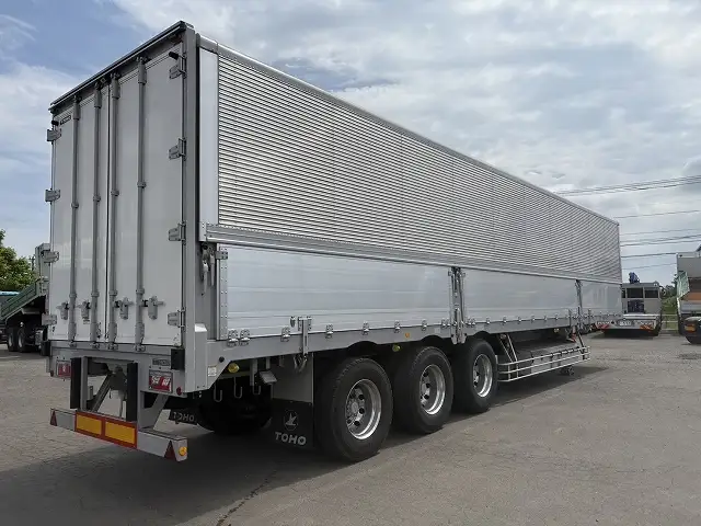 車検:R7.8.21迄 令和4年 東邦 13m3軸ウィングトレーラー リフトアクスル(後軸残し)積載:27,400㎏ 第五輪荷重:11,310㎏以上の画像5