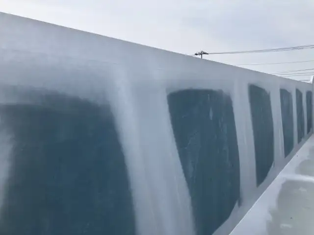 ☆予備検付(R7.7.10)☆ 50立米 未登録 フルハーフ 40FT3軸コンテナシャシ 未使用NEWエコロジーボックス リア片開式Lサイズ 後方水抜き穴 リーフサス の画像12