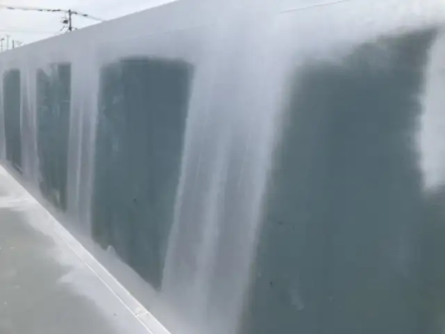 ☆予備検付(R7.7.10)☆ 50立米 未登録 フルハーフ 40FT3軸コンテナシャシ 未使用NEWエコロジーボックス リア片開式Lサイズ 後方水抜き穴 リーフサス の画像13