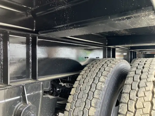 ☆予備検付(R7.7.10)☆ 50立米 未登録 フルハーフ 40FT3軸コンテナシャシ 未使用NEWエコロジーボックス リア片開式Lサイズ 後方水抜き穴 リーフサス の画像22