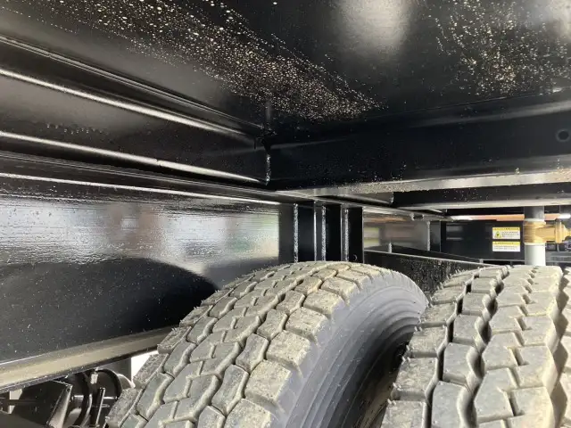 ☆予備検付(R7.7.10)☆ 50立米 未登録 フルハーフ 40FT3軸コンテナシャシ 未使用NEWエコロジーボックス リア片開式Lサイズ 後方水抜き穴 リーフサス の画像24