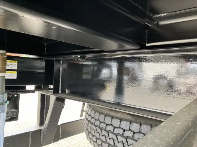 ☆予備検付(R7.7.10)☆ 50立米 未登録 フルハーフ 40FT3軸コンテナシャシ 未使用NEWエコロジーボックス リア片開式Lサイズ 後方水抜き穴 リーフサス の画像28