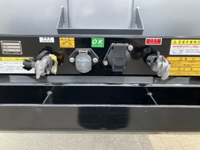 ☆予備検付(R7.7.10)☆ 50立米 未登録 フルハーフ 40FT3軸コンテナシャシ 未使用NEWエコロジーボックス リア片開式Lサイズ 後方水抜き穴 リーフサス の画像42